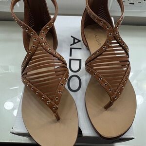 Aldo Women's Tan Strappy Sandals